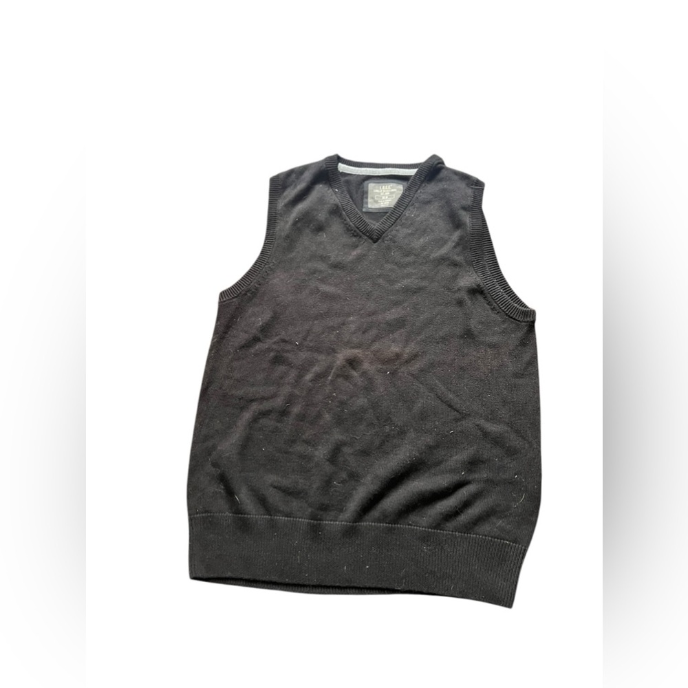 H&M black cotton sweater vest size medium L.O.G.G.